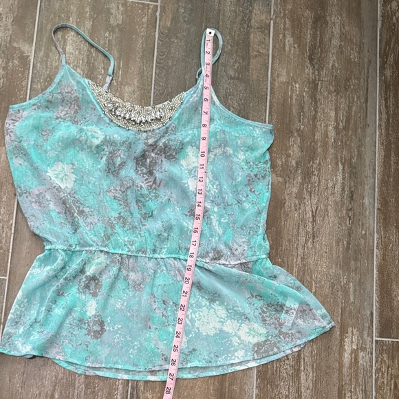 Maurices Teal and Gray Patterned Top - Picture 9 of 9